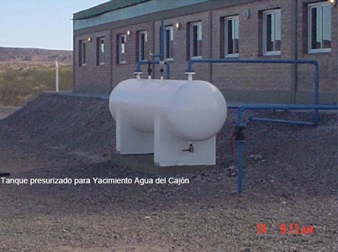 Tanque presurizado realizado para YPF por Emprendimientos Metalúrgicos S.R.L.